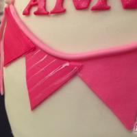 Wimpelkette pink Torte