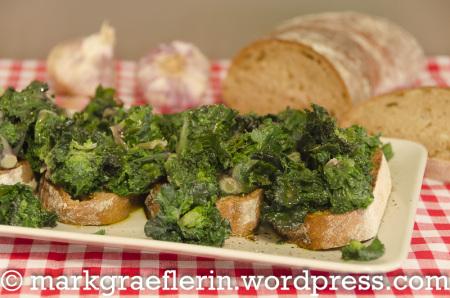 Flower Sprouts Crostini