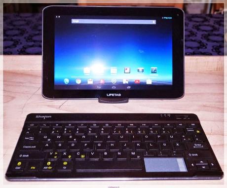 Sharon Ultraslim Bluetooth - Tastatur für Android -Touchpad integriert - mit Ständer und Schutztasche von Leicke im Test