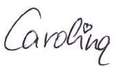 Carolina Unterschrift