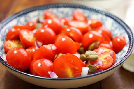 Tomaten-Salat mit Kapern