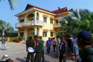 In Sihanoukville wurde eine Villa von der Polizei gestürmt.