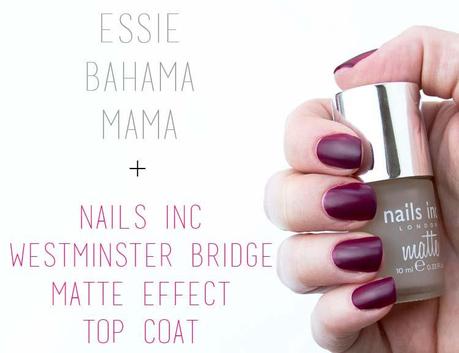 essie-bahama-mama-+-nails-inc-westminster-bridge-matte-effect-top-coat