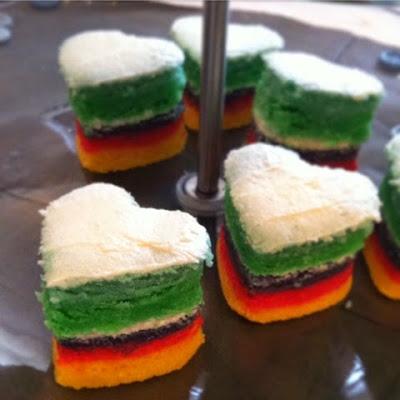 Buttermilch - Regenbogen Muffins