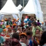 Der Welt-Zöliakie-Tag am 16. Mai 2015 in Leipzig – Viele Mitglieder unserer Gruppe sind dabei! An den orangenen Mützen konnte man sie in Nürnberg erkennen.