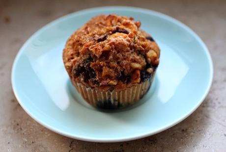 Blueberry Muffins w/ Caramel Crust