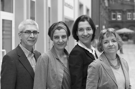 Neuer Vorstand des architekturbild e.V.: Rüdiger Flöge, Meike Hansen, Simone Hübener, Christina Gräwe (Foto: Wilfried Dechau)