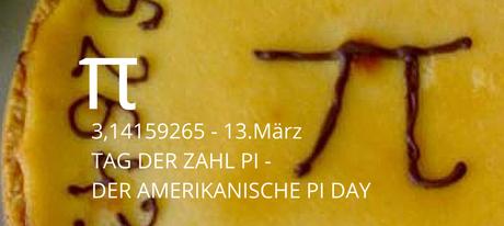 Kurisoe Feiertage - 14. März - Tag der Zahl Pi - der amerikanische Pi-Day (c) 2015 www.kuriose-feiertage.de