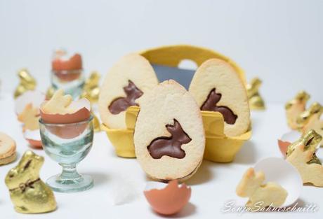 Mürbteig-Oster-Kekse mit Mandel-Nougat-Füllung-2