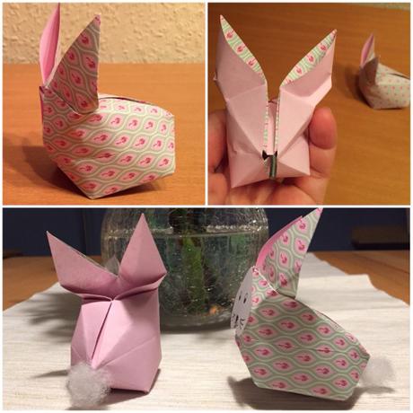 Das ist ja zum Pusten – oder – Origami-Hasen, mal anders