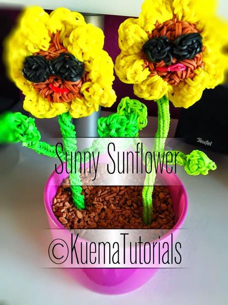 Rainbow Loom Sonnenblume / Sunflower