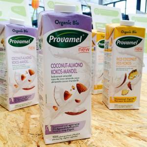 Kokosnuss-Mandelmilch und Reis-Kokosnuss-Ananas-Milch Verpackungen