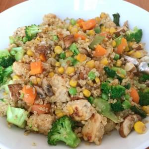 Quinoa mit Quorn und Gemüse