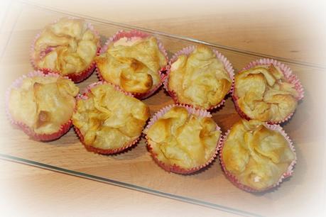 Blätterteig-Muffins mit Quarkfüllung