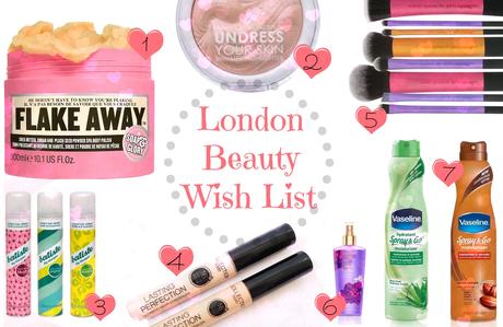 London Beauty Wish List / Was ich mir unbedingt in London kaufen möchte