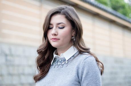 sara-bow-sheinside-grau-pullover-sweatshirt-strasssteine-outfit