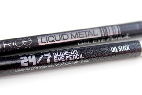 Teuer vs. Günstig - Urban Decay 24/7 Glide on vs. Catrice Liquid Metal Gel Eye Pencil