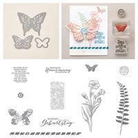 Hochzeitskarte mit Schmetterlingsgruß
