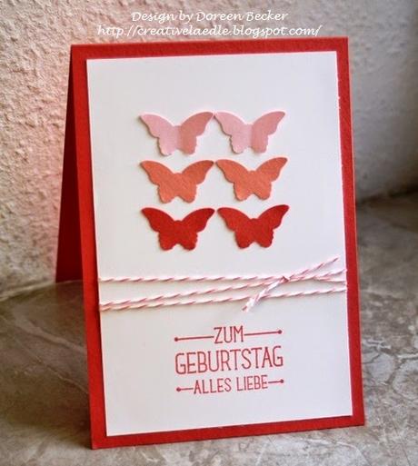 Schmetterlings Geburtstagskarte mit Stampin UP + Neuigkeiten