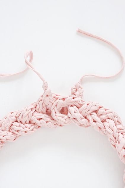 How to knit a cord and braid a necklace with it
