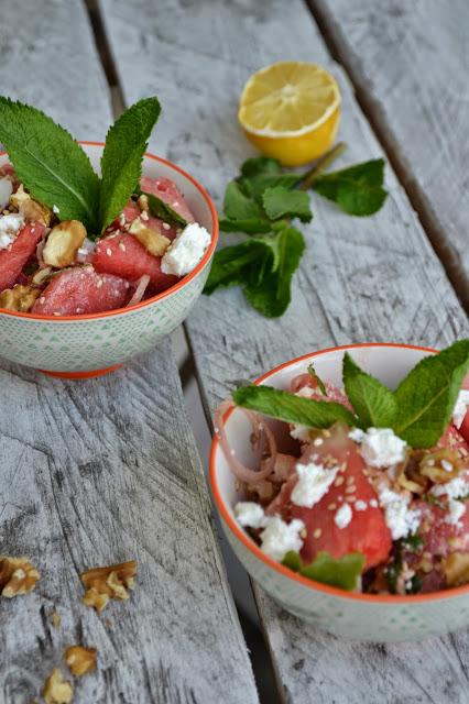 Savoury Wednesday: Feta-Wassermelonensalat mit Minze