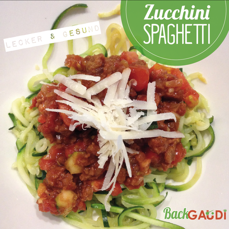 Zucchini Spaghetti mit dem Lurch Spiralschneider