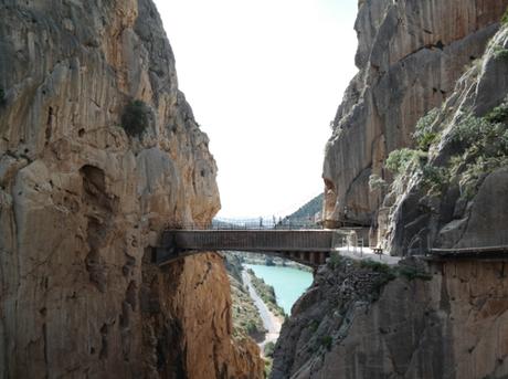 Hängebrücke auf dem Caminito del Rey
