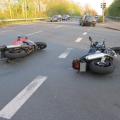 Biker bei Motorradunfall in Münster schwer verletzt.Bild:Polizei Münster