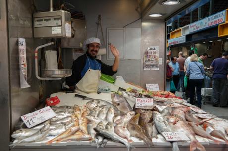 Frischer Fisch auf dem Mercado de Atarazanas