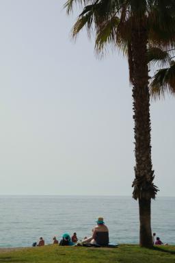 Am Strand von Málaga