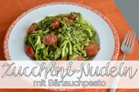 Zucchini-Nudeln mit Bärlauchpesto