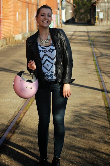 OUTFIT : MY PINK HELMET AND ME