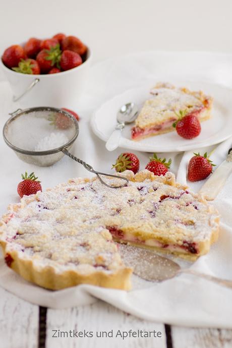 Absolutes WOW-Rezept:  Erdbeer-Cheesecake-Pie mit Zitrus-Streuseln