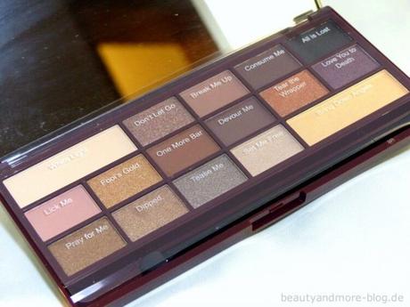 Makeup Revolution I heart Makeup Death by Chocolate Palette open