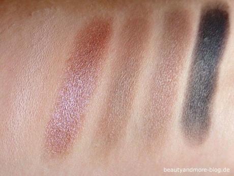 Makeup Revolution I heart Makeup Death by Chocolate Palette swatches 1st row