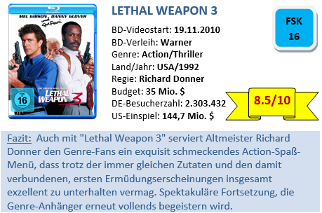 Lethal Weapon 3 - Bewertung