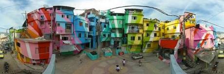 Santa-marta-pano-large-508x170 in Favela Painting - Rio´s Slums mit neuem Anstrich