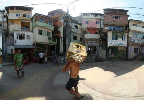 Santa-marta-old-situation in Favela Painting - Rio´s Slums mit neuem Anstrich