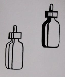 graue flaschen