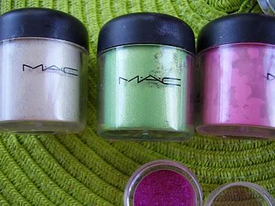 Green-PINK-Look - MAC Pigments, Dolly Wink Lashes Wimpern