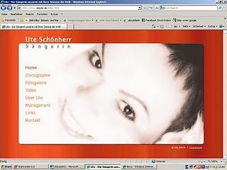 Webseiten der Sängerin Ute Schönherr in neuem Glanz