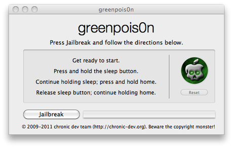 iOS 4.2.1. und Jailbreak mit Greenpois0n