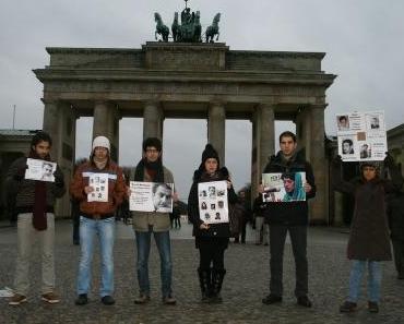 Fotos der heutigen Iran Mahnwache in Berlin