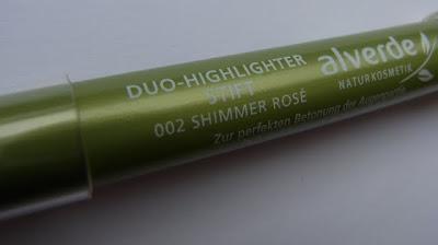 alverde My perfect day LE: Duo Highlighterstift Shimmer Rosé
