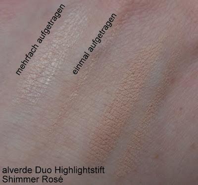 alverde My perfect day LE: Duo Highlighterstift Shimmer Rosé