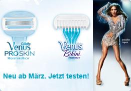 neu! Gillette Venus ProSkin und Venus Bikini Trimmer