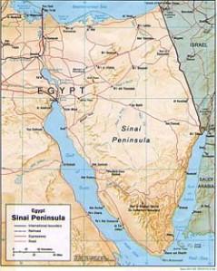 Ausländische Kontrolle großer Teile der Sinai-Halbinsel durch Betrug unter israelische Beteiligung