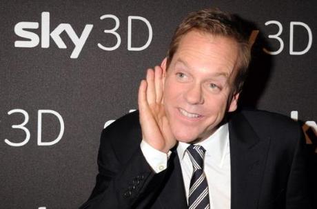 MUNICH, GERMANY - OCTOBER 22: Actor Kiefer Sutherland attends the Sky 3 D broadcasting presentation at New Sky Headquarters on October 22, 2010 in Munich, Germany. (Photo by Hannes Magerstaedt/Getty Images)