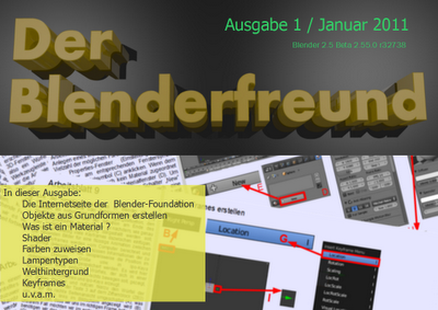 Neues kostenloses PDF-Magazin für Einsteiger in die 3D-Software Blender