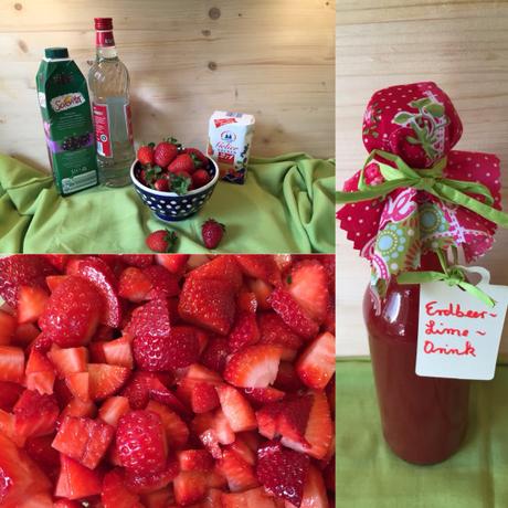 Erdbeer-Lime-Drink, fruchtig, lecker, hicks – oder – Ich bin wieder da